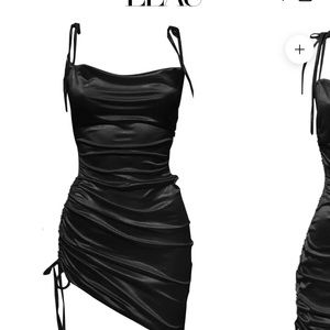 Satin Cabo dress tie on side